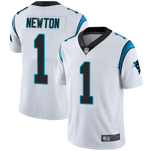 Carolina Panthers Limited White Men Cam Newton Road Jersey NFL Football #1 Vapor Untouchable->carolina panthers->NFL Jersey